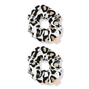 The Vintage Cosmetic Company Leopard Print Microfiber Hair Scrunchies NWT